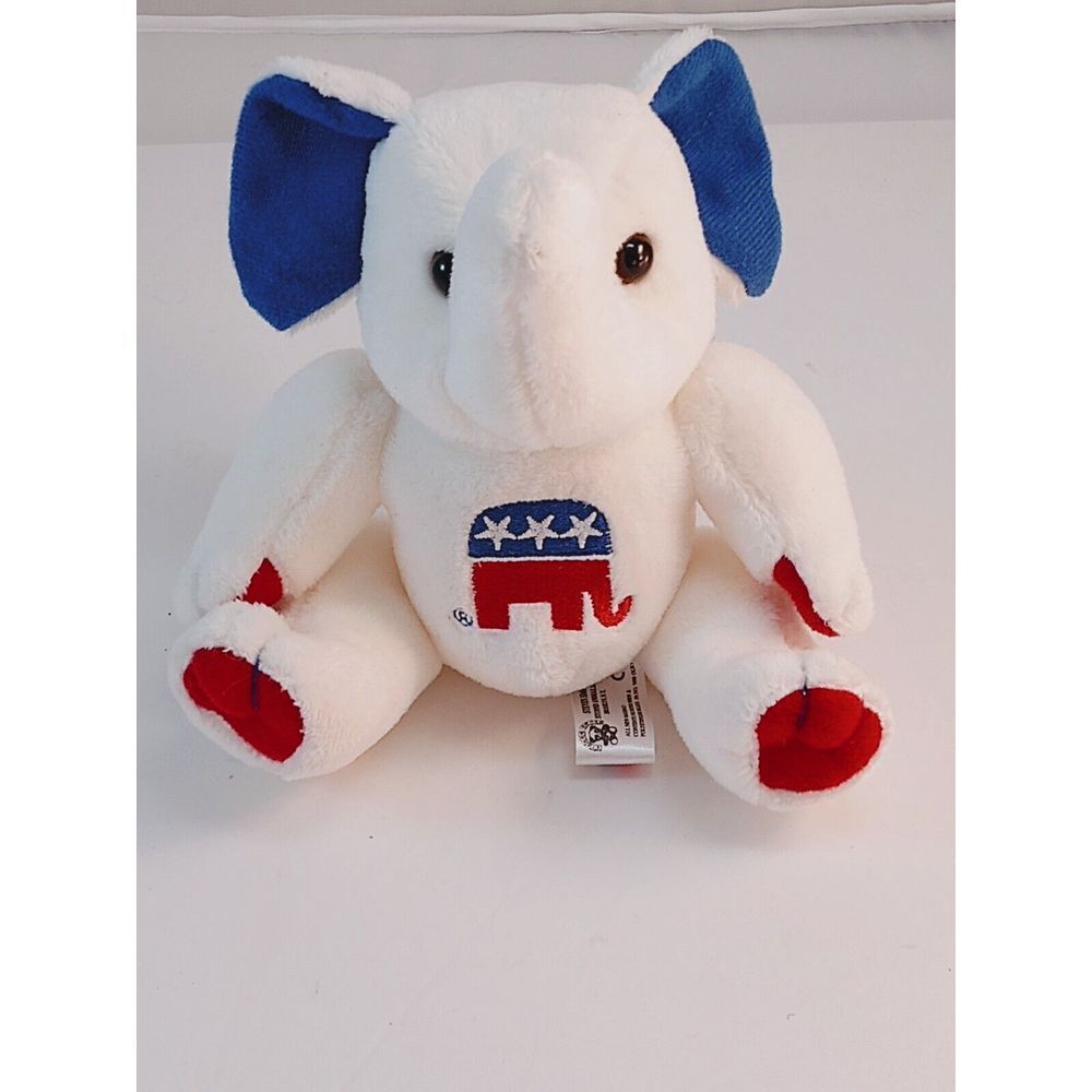 Rare RNC 6" Stuffed Elephant Handmade By Steven Smith With RNC Logo Stitched On